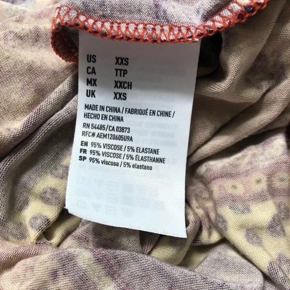 SOLD American Eagle XXS Soft & Sexy Pink Burgundy Floral Maxi Dress - Picture 12 of 14